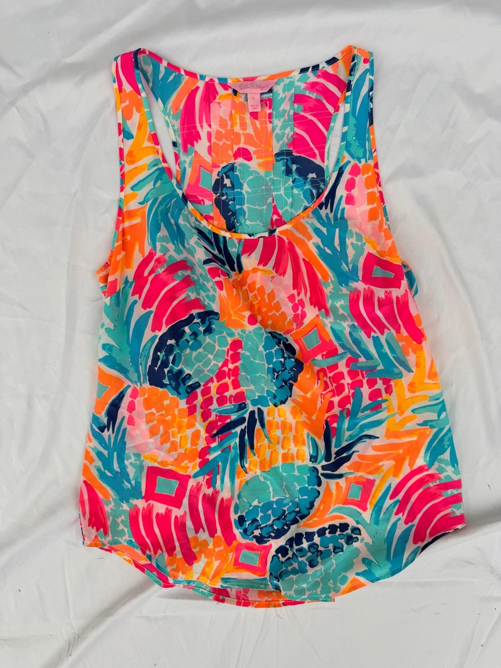 Lilly Pulitzer Bright Tropical Print Tank Top - Multicolor